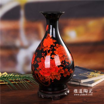 景德镇陶瓷高档水晶釉花瓶摆设