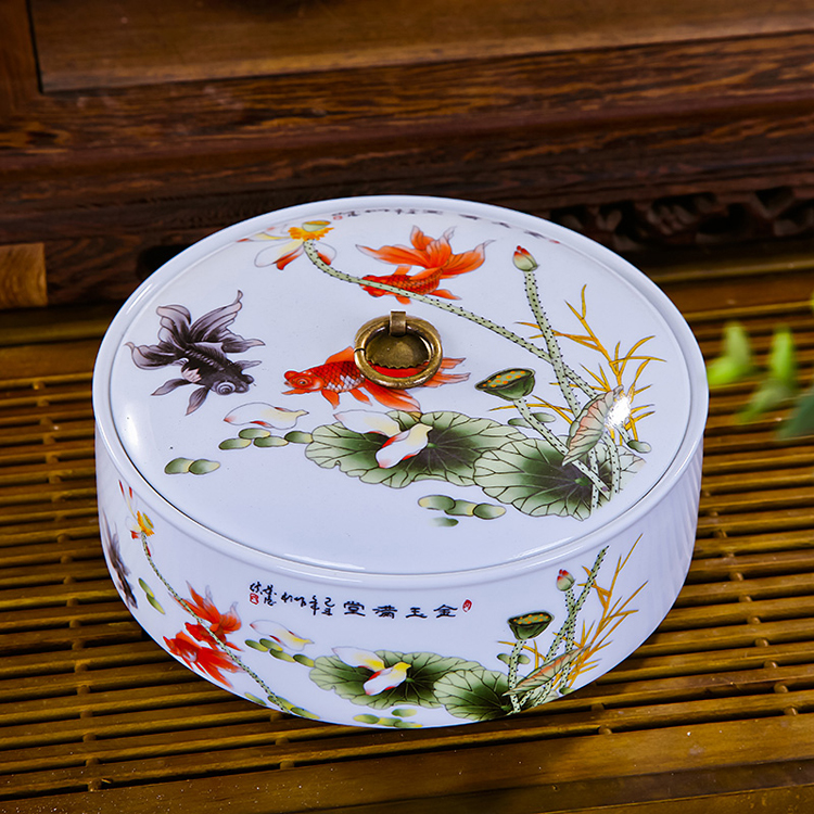 陶瓷普洱茶饼茶叶罐储存罐