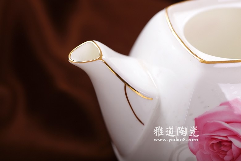 景德镇欧式陶瓷咖啡具方型醉美人