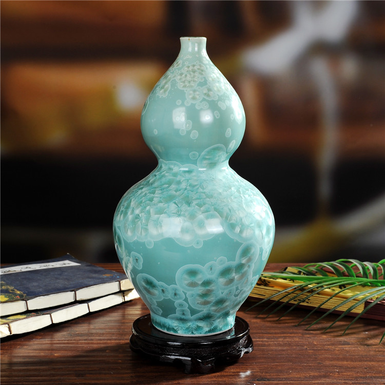 景德镇陶瓷珍珠釉陶瓷葫芦瓶