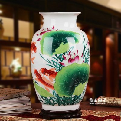 景德镇高档陶瓷花瓶-手绘陶瓷花瓶连