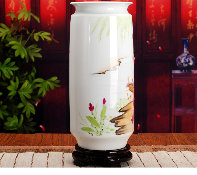 景德镇陶瓷花瓶（西施浣纱）