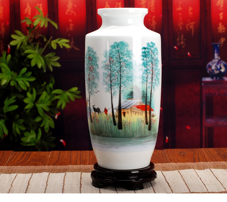 景德镇陶瓷花瓶（乡情）