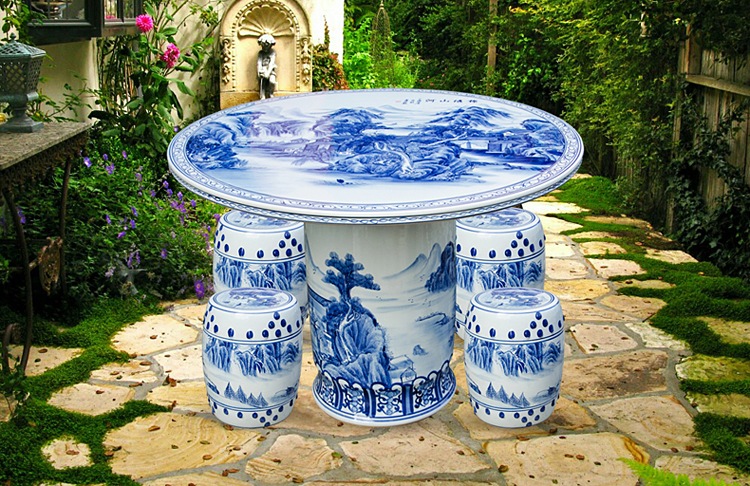 园林陶瓷桌凳