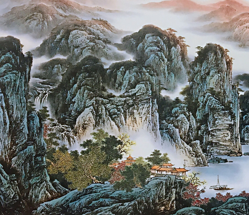 景德镇名家熊国华手绘瓷板画