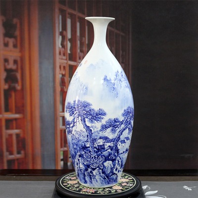 景德镇中式艺术花瓶摆件（松溪山居）